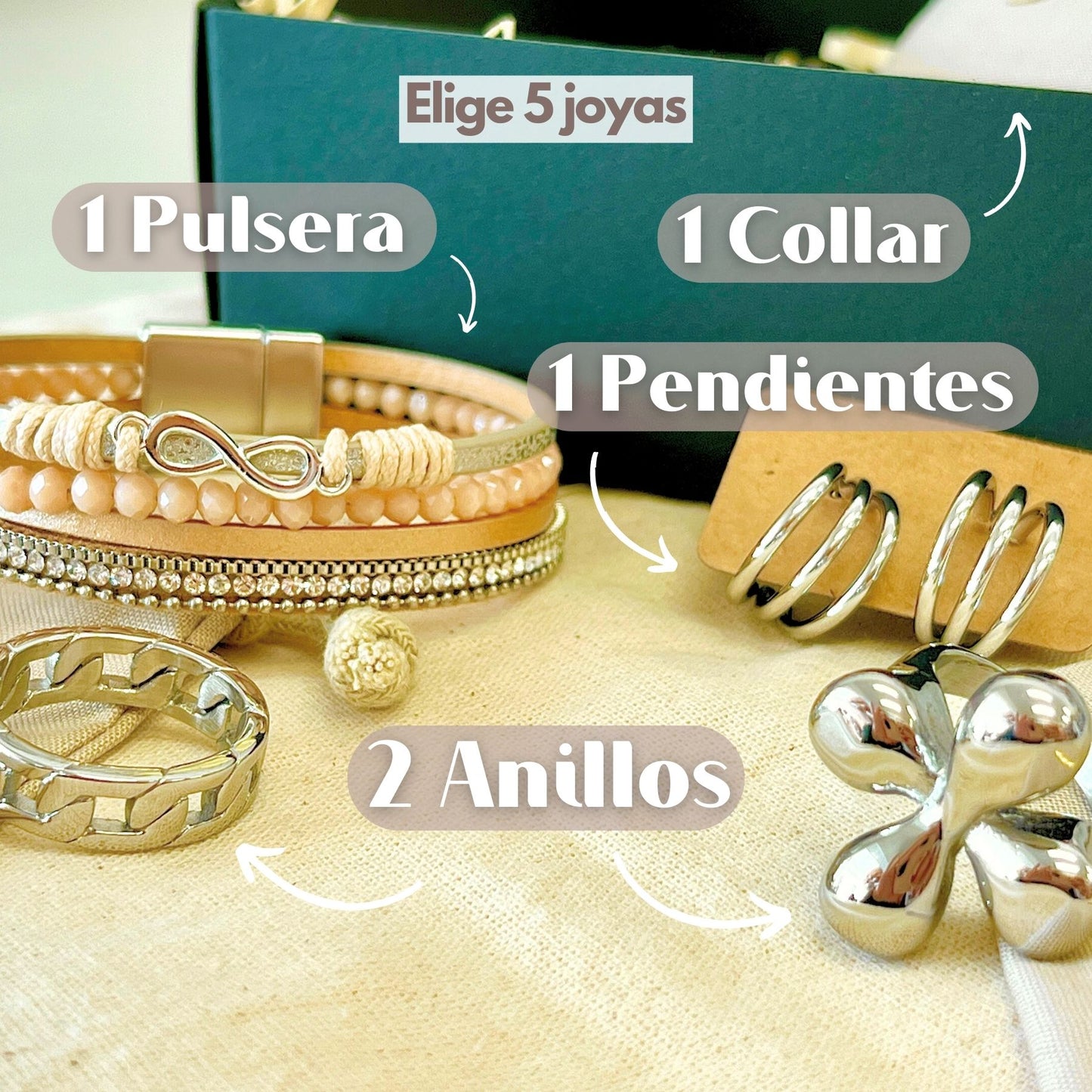 Pack de 5 joyas