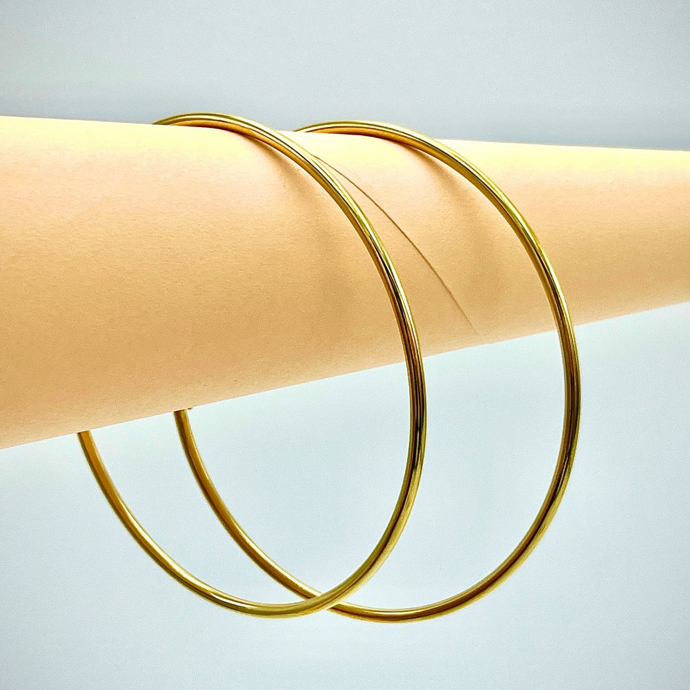 Pendientes de aro grandes