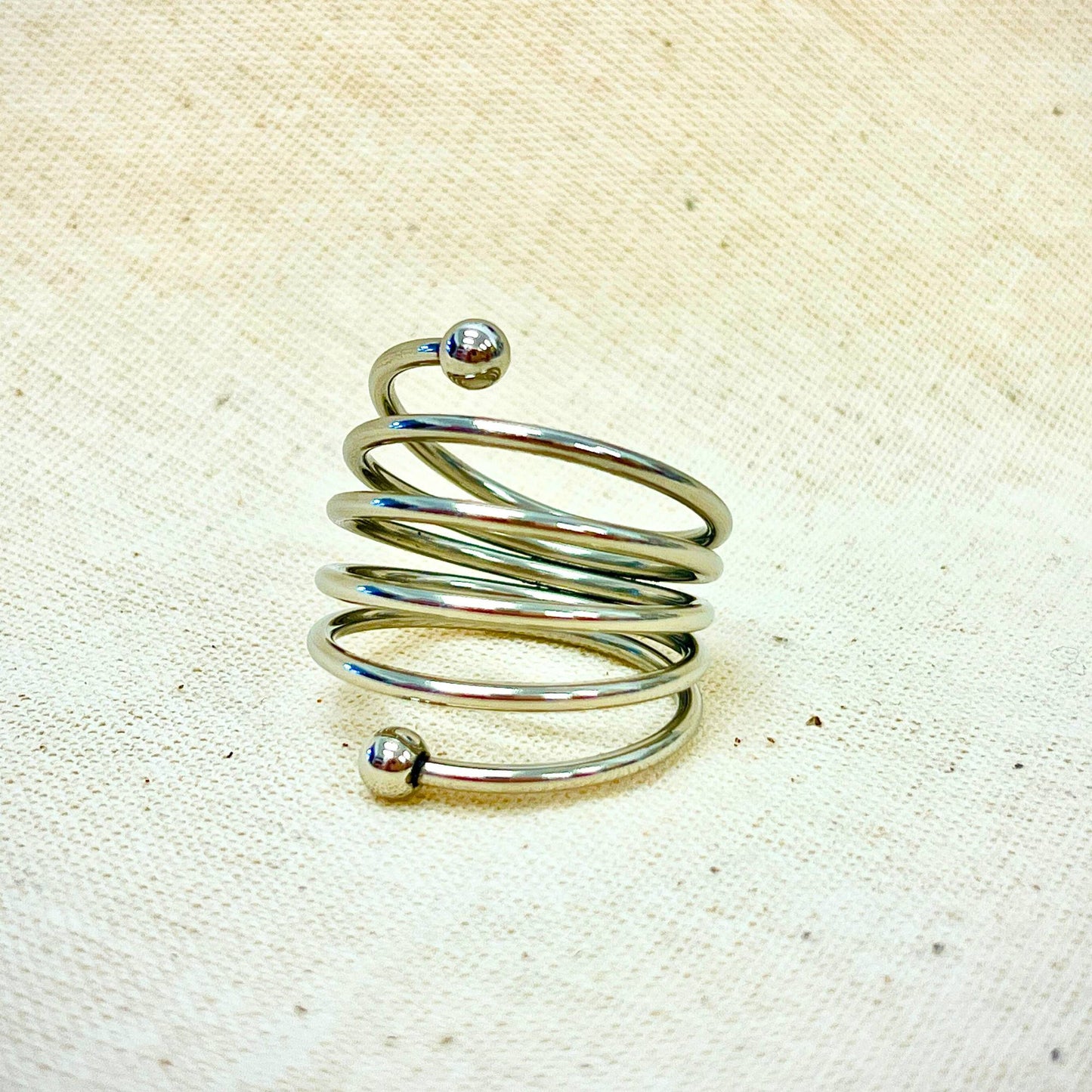 Anillo "Duga" plata - ajustable - Anillos XL